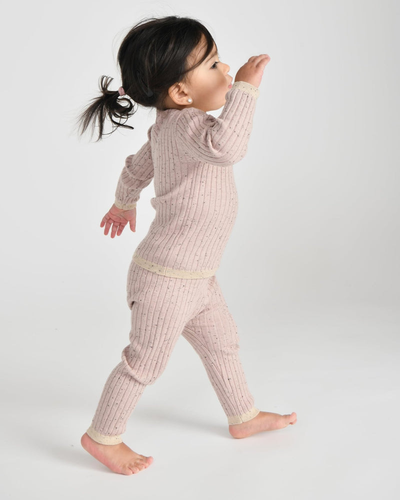 7AM - Leggings - Hug Me - Ash Rose - 18 - 24M Apparel & Accessories Ash Rose