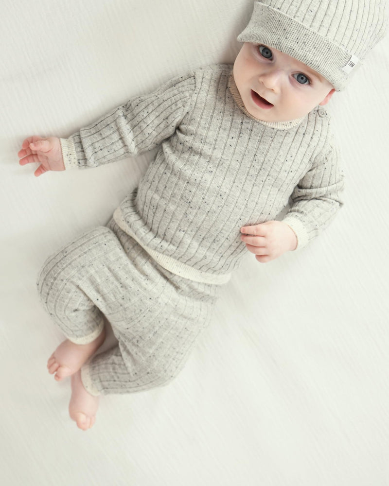 7AM - Leggings - Hug Me - Heather Grey - 18 - 24M Apparel & Accessories Heather Grey