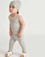 7AM - Leggings - Hug Me - Heather Grey - 18 - 24M Apparel & Accessories Heather Grey