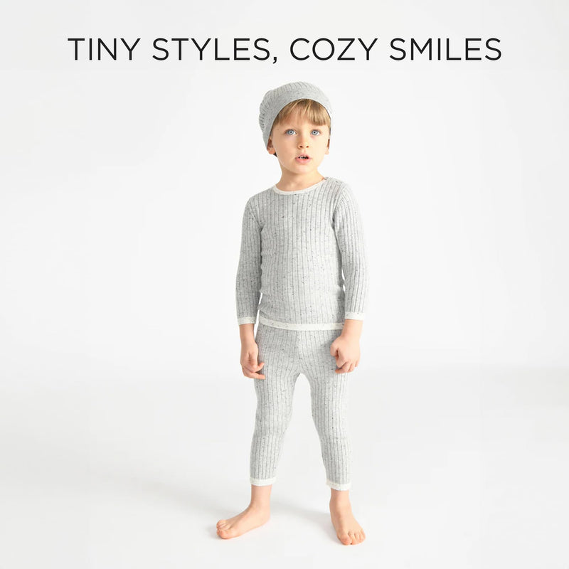 7AM - Leggings - Hug Me Mother & Baby Light Heather Grey 12 - 18M