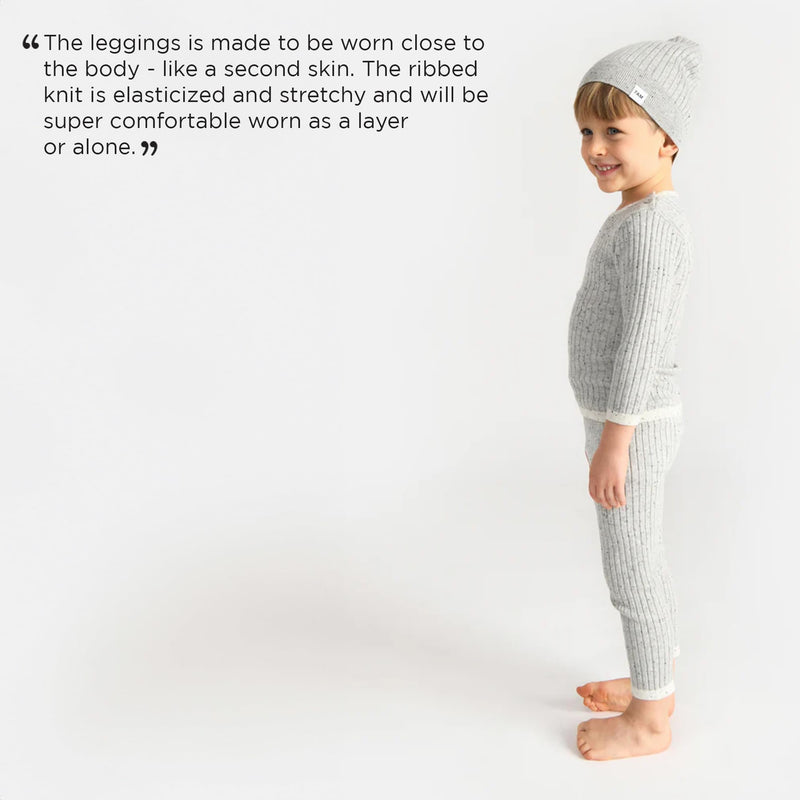 7AM - Leggings - Hug Me Mother & Baby Light Heather Grey 12 - 18M