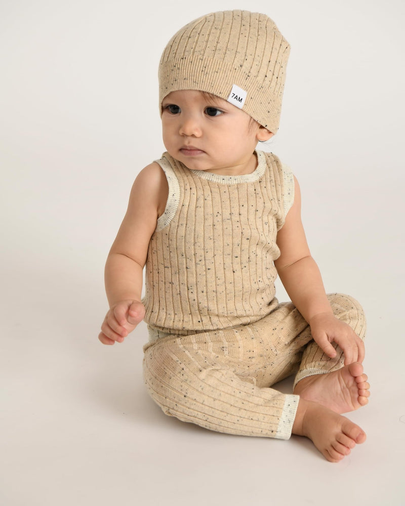 7AM - Leggings - Hug Me - Oat - 12 - 18M Apparel & Accessories Oat