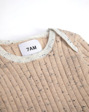 7AM - Long Sleeve Bodysuit - Hug Me Mother & Baby Heather Grey 0 - 3M