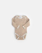7AM - Long Sleeve Bodysuit - Hug Me Mother & Baby Heather Grey 0 - 3M