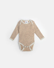 7AM - Long Sleeve Bodysuit - Hug Me Mother & Baby Heather Grey 0 - 3M