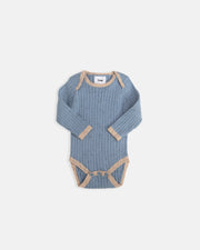 7AM - Long Sleeve Bodysuit - Hug Me Mother & Baby Heather Grey 0 - 3M