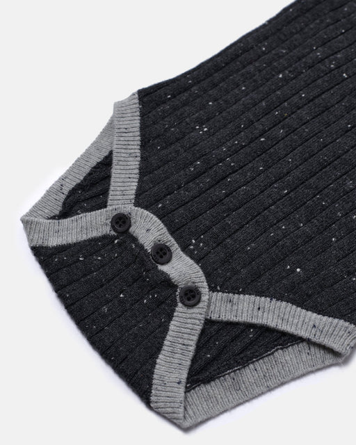 7AM - Long Sleeve Bodysuit - Hug Me Mother & Baby Heather Grey 0 - 3M