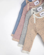 7AM - Long Sleeve Bodysuit - Hug Me Mother & Baby Heather Grey 12 - 18M