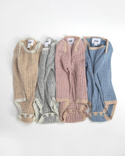 7AM - Long Sleeve Bodysuit - Hug Me Mother & Baby Heather Grey 12 - 18M