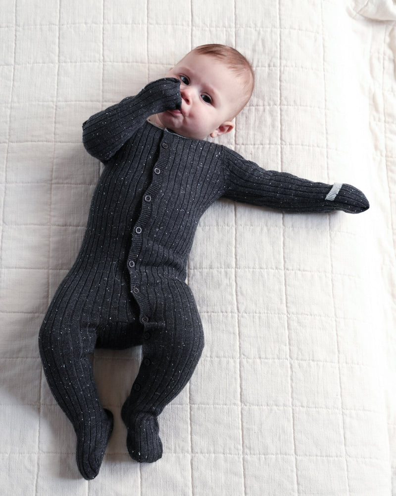 7AM - Long Sleeve Jumpsuit Footie - Hug Me Mother & Baby Oat 0 - 3M