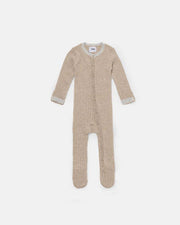 7AM - Long Sleeve Jumpsuit Footie - Hug Me Mother & Baby Oat 0 - 3M