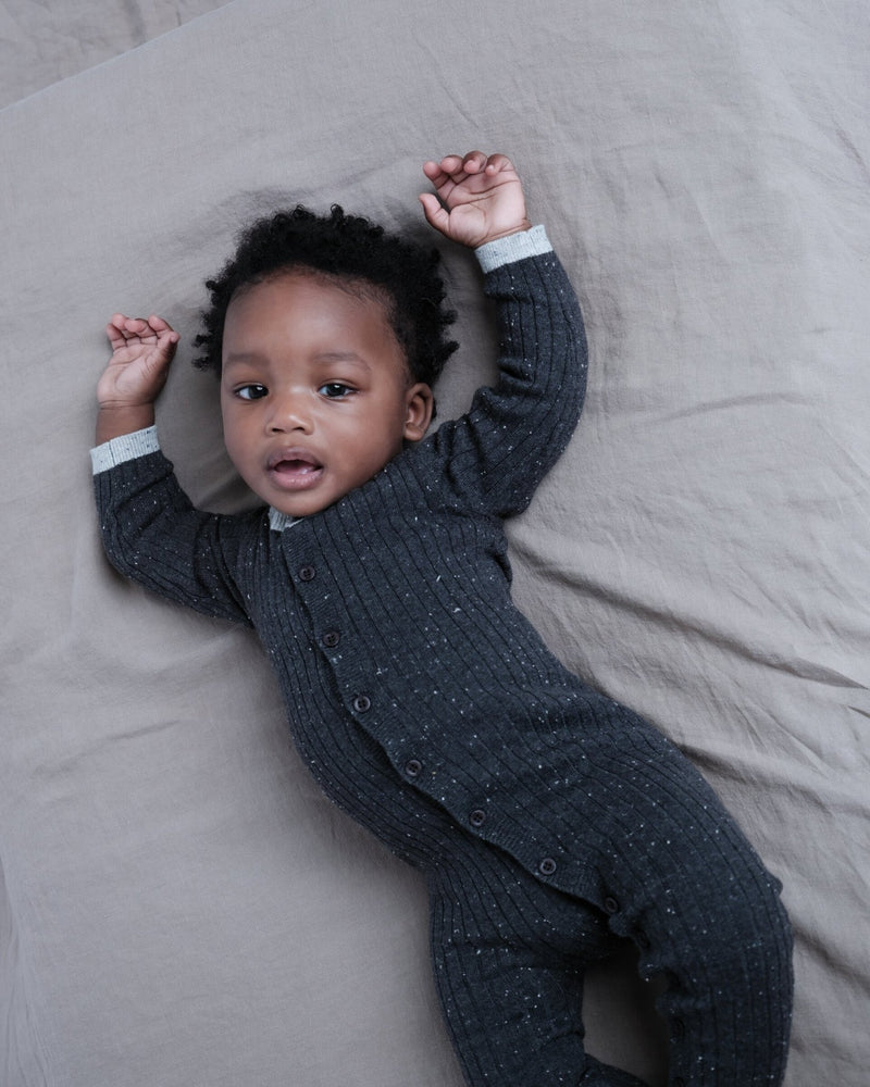 7AM - Long Sleeve Jumpsuit Footie - Hug Me Mother & Baby Oat 0 - 3M