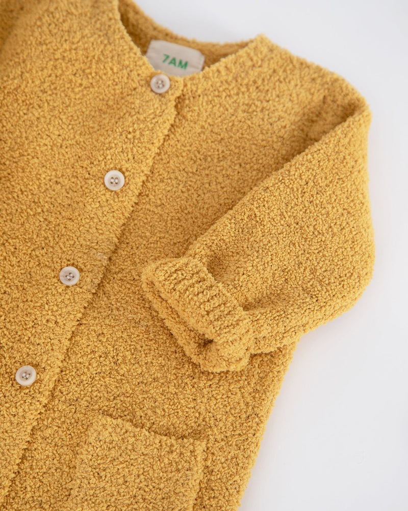 7AM - Long Sleeve Jumpsuit - Fuzzy Mother & Baby Amber 0 - 3M