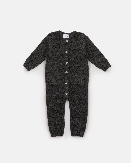 7AM - Long Sleeve Jumpsuit - Fuzzy Mother & Baby Amber 12 - 18M