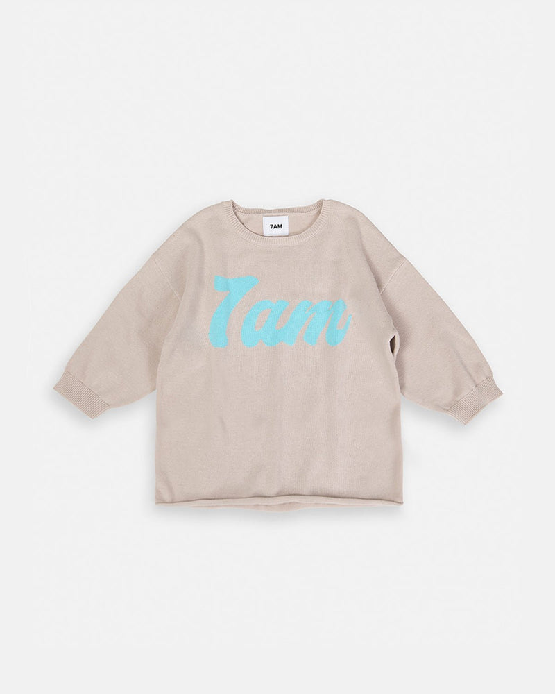 7AM - Long Sleeve Top Boxy Apparel & Accessories Oat 12 - 18M