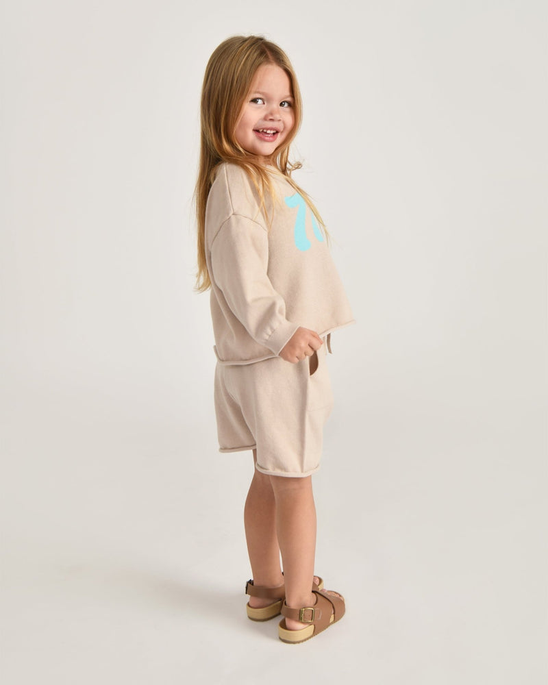7AM - Long Sleeve Top Boxy Apparel & Accessories Oat 12 - 18M