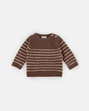 7AM - Long Sleeve Top - Fuzzy Apparel & Accessories Choco / Pecan 0 - 3M