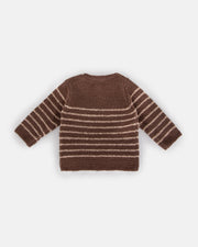 7AM - Long Sleeve Top - Fuzzy Apparel & Accessories Choco / Pecan 0 - 3M
