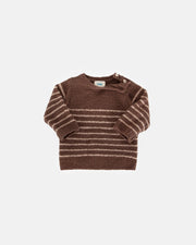 7AM - Long Sleeve Top - Fuzzy Apparel & Accessories Choco / Pecan 0 - 3M