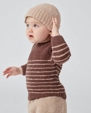 7AM - Long Sleeve Top - Fuzzy Apparel & Accessories Pecan / Chartreuse 0 - 3M