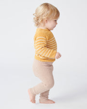 7AM - Long Sleeve Top - Fuzzy Apparel & Accessories Pecan / Chartreuse 0 - 3M