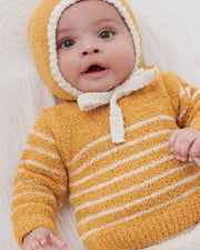 7AM - Long Sleeve Top - Fuzzy Apparel & Accessories Pecan / Chartreuse 0 - 3M