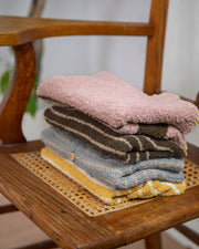 7AM - Long Sleeve Top - Fuzzy Apparel & Accessories Pecan / Chartreuse 0 - 3M