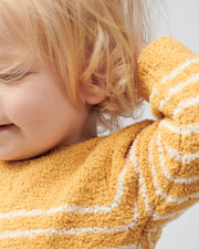 7AM - Long Sleeve Top - Fuzzy Apparel & Accessories Pecan / Chartreuse 0 - 3M