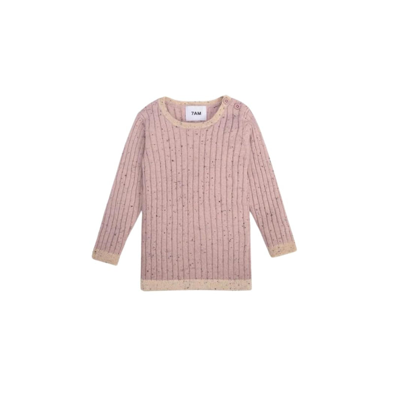 7AM - Long Sleeve Top Hug Me Apparel & Accessories Ash Rose
