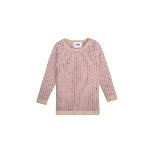 7AM - Long Sleeve Top Hug Me Apparel & Accessories Ash Rose