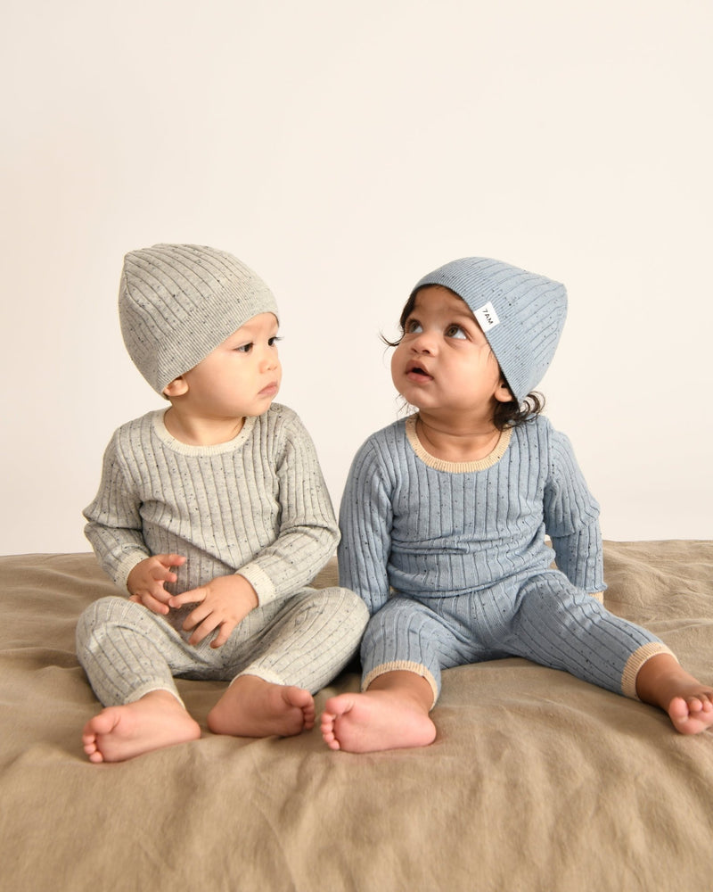 7AM - Long Sleeve Top - Hug Me Mother & Baby Heather Grey 0 - 3M