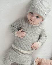 7AM - Long Sleeve Top - Hug Me Mother & Baby Heather Grey 0 - 3M