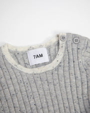 7AM - Long Sleeve Top - Hug Me Mother & Baby Heather Grey 0 - 3M