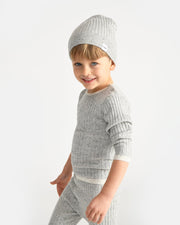 7AM - Long Sleeve Top - Hug Me Mother & Baby Heather Grey 0 - 3M