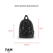 7AM - MINI Bows Backpack - Hot Pink - OS