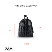 7AM - MINI Dino Backpack - Black - OS