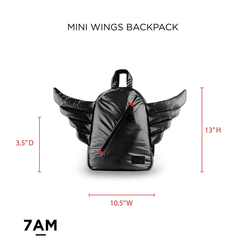 7AM - MINI Wings Backpack - Black - OS