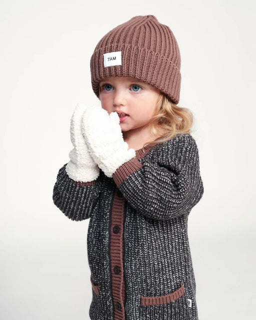 7AM - Mittens - Fuzzy Mother & Baby Vivid Pink 0 - 12M