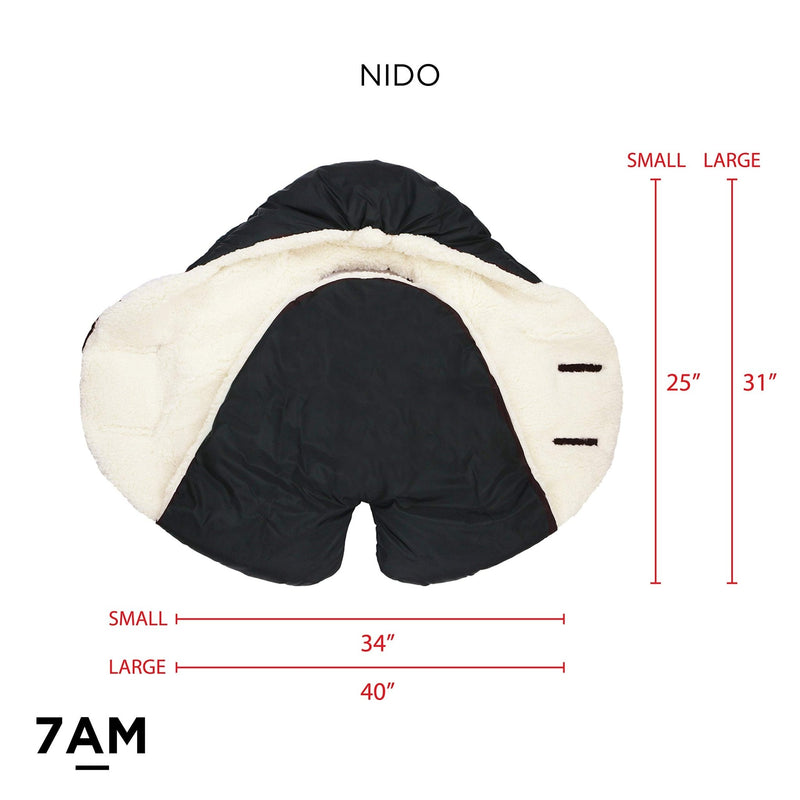 7AM - Nido Cloud Mother & Baby Black 0 - 6M