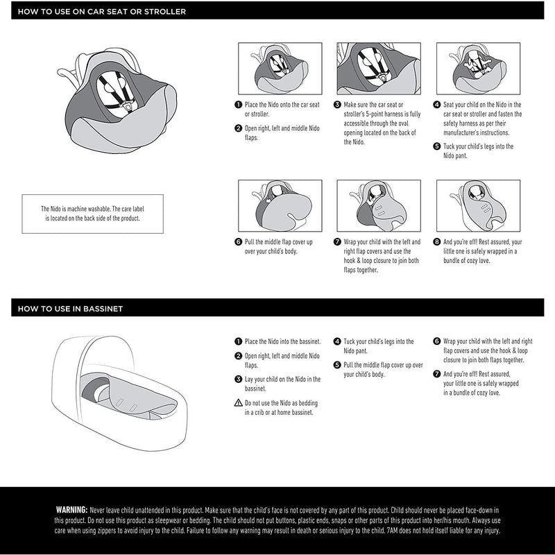7AM - Nido Cloud Mother & Baby Heather Grey 6 - 18M