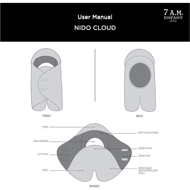 7AM - Nido Cloud Mother & Baby Heather Grey 6 - 18M