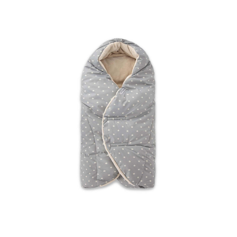 7AM - Nido - Plush Mother & Baby Print Grey Stars 6 - 18M