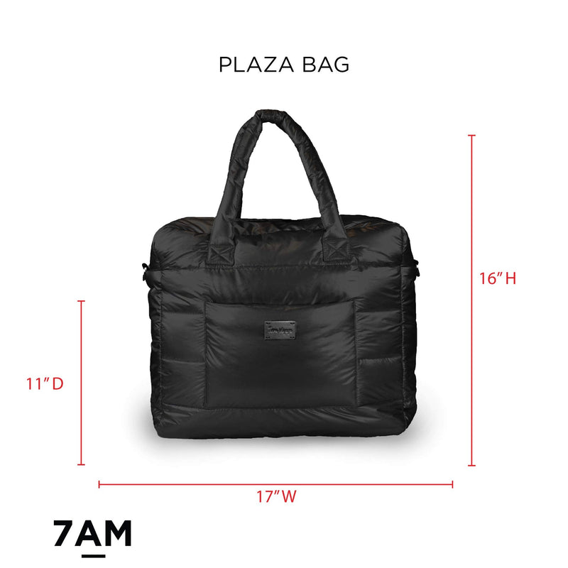 7AM - Plaza Diaper Tote - Black
