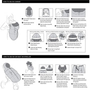 7AM - Pookie Poncho Mother & Baby Black