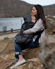 7AM - Pookie Poncho Mother & Baby Black