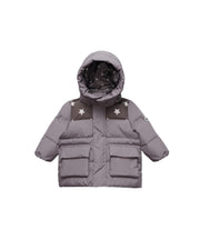 7AM - Puffer Jacket - Nico Mother & Baby Print Ash Mauve 2 - 3T