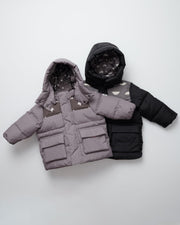7AM - Puffer Jacket - Nico Mother & Baby Print Black 2 - 3T