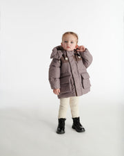 7AM - Puffer Jacket - Nico Mother & Baby Print Black 2 - 3T