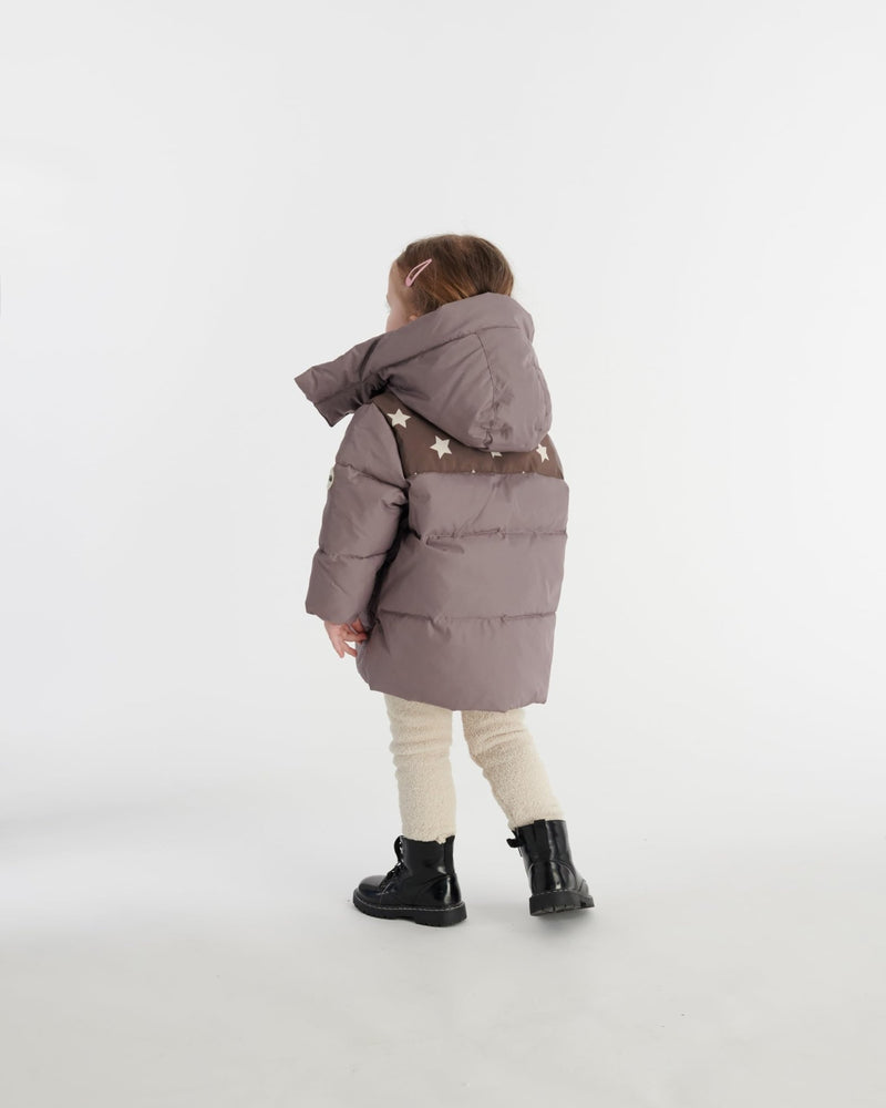 7AM - Puffer Jacket - Nico Mother & Baby Print Black 2 - 3T