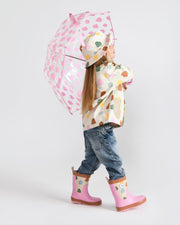 7AM - Rain Boots Mother & Baby Print Star Yellow 6